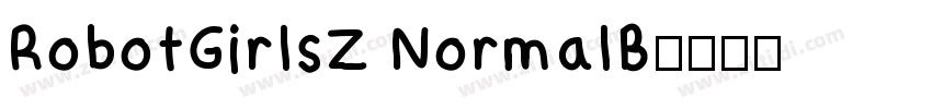 RobotGirlsZ NormalB字体转换